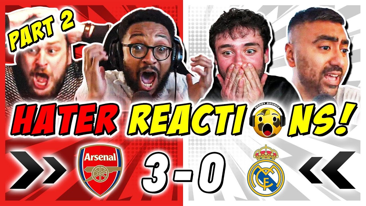 ARSENAL RIVALS & HATERS GOBSMACKED 😱 REACTION TO ARSENAL 3-0 REAL MADRID | CHAMPIONS LEAGUE - PART 2