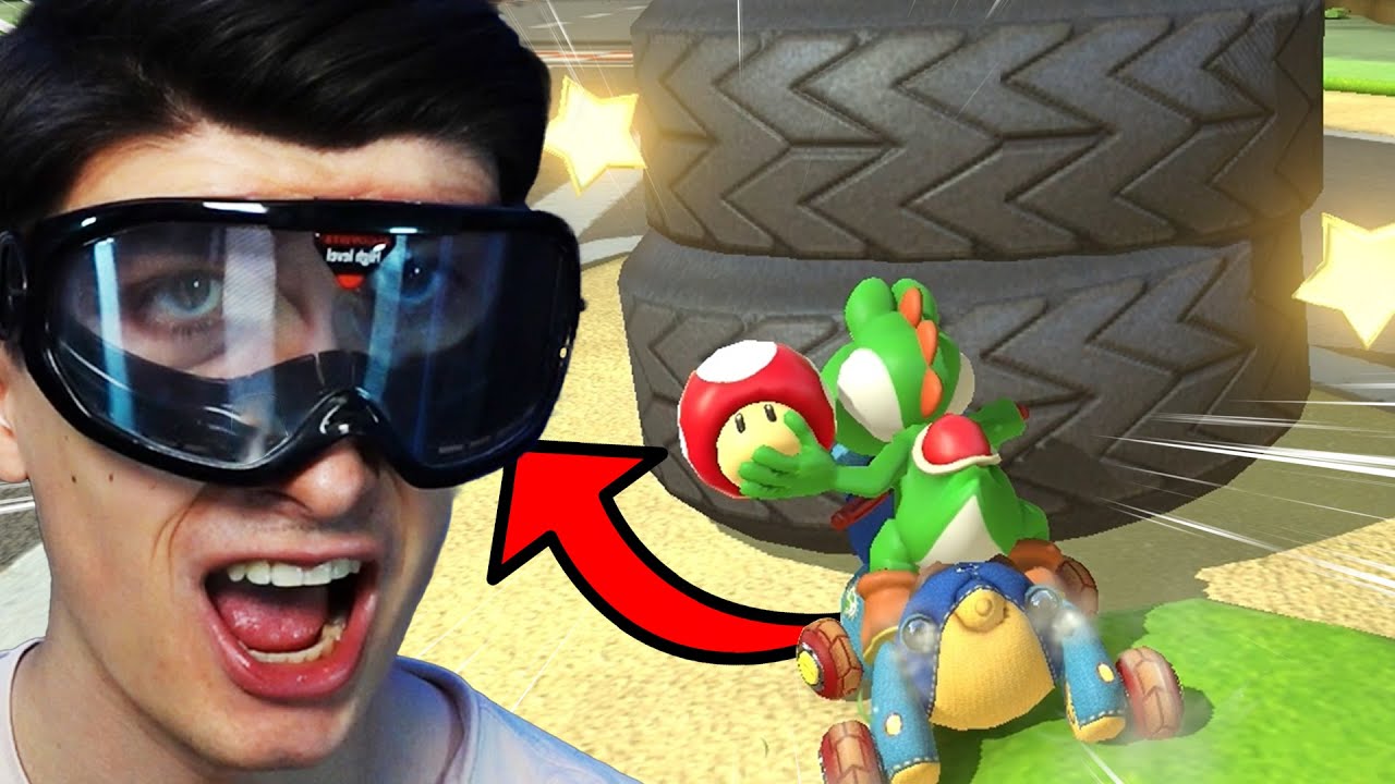 Ich fahre mit ALKOHOL-BRILLE Mario Kart🥴