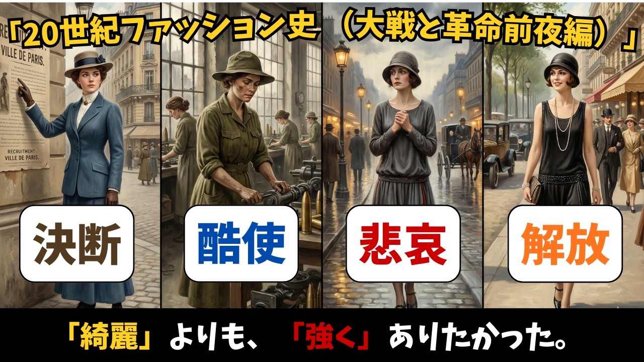 「綺麗」よりも、「強く」ありたかった。大戦の業火で「美」を焼かれた女たちの記録｜20世紀ファッション史（大戦編）歴史解説