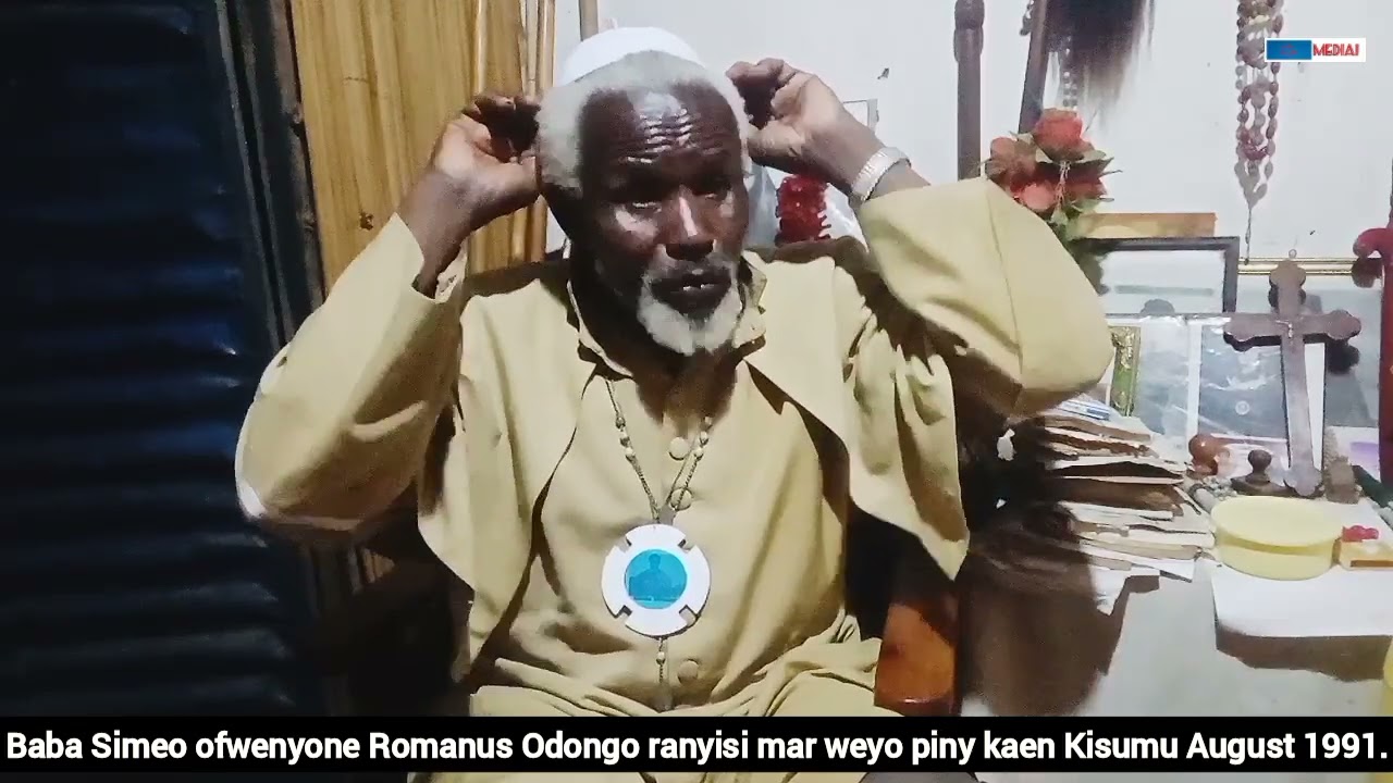 Baba Simeo ofwenyone Romanus Odongo thone ei Obunga Kisumu @legionmariamedia1