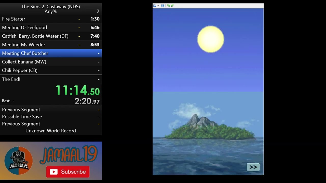 The Sims 2 Castaway - Nintendo DS Speedrun Any% (1:51:37)