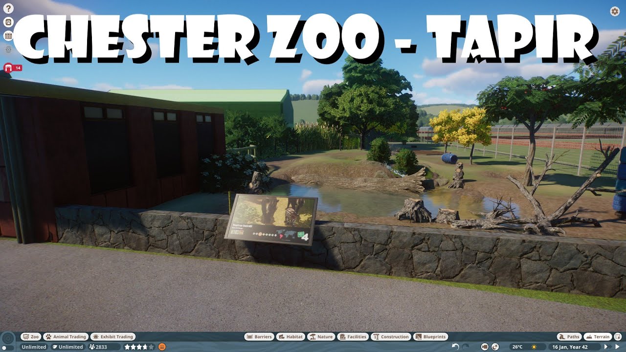 Planet Zoo Chester Zoo - Tapir Build