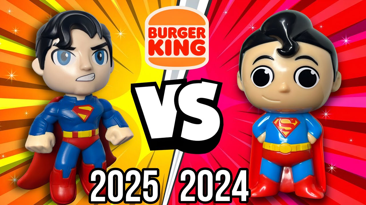 COMPARANDO COLEÇÃO SUPERMAN LEGACY VS DC SUPER FRIENDS BURGER KING! PETER TOYS