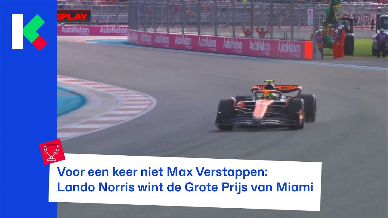 Brit (en beetje Belg) Lando Norris wint voor het eerst Formule 1-wedstrijd