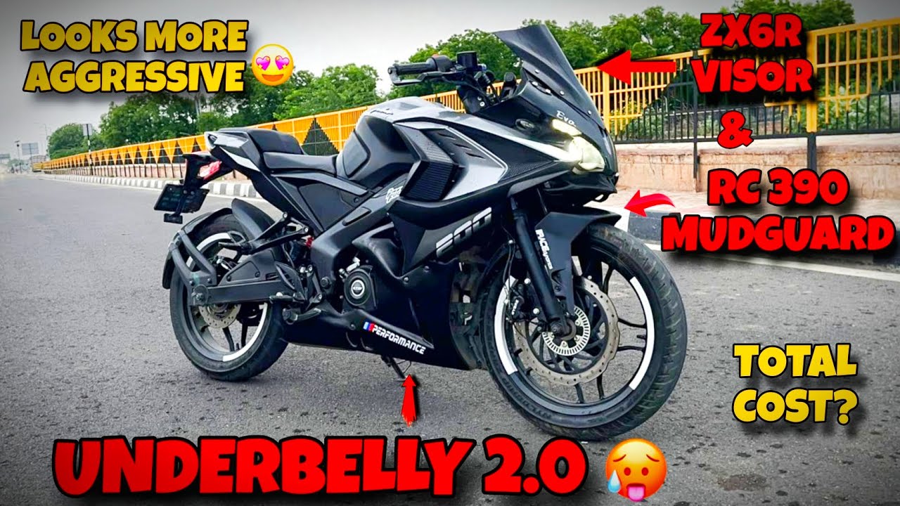 UNDERBELLY 2.0 & RC 390 FRONT MUDGUARD| LOOKS MORE AGGRESSIVE 🥵| RS 200 MODIFICATION SERIES PART- 1