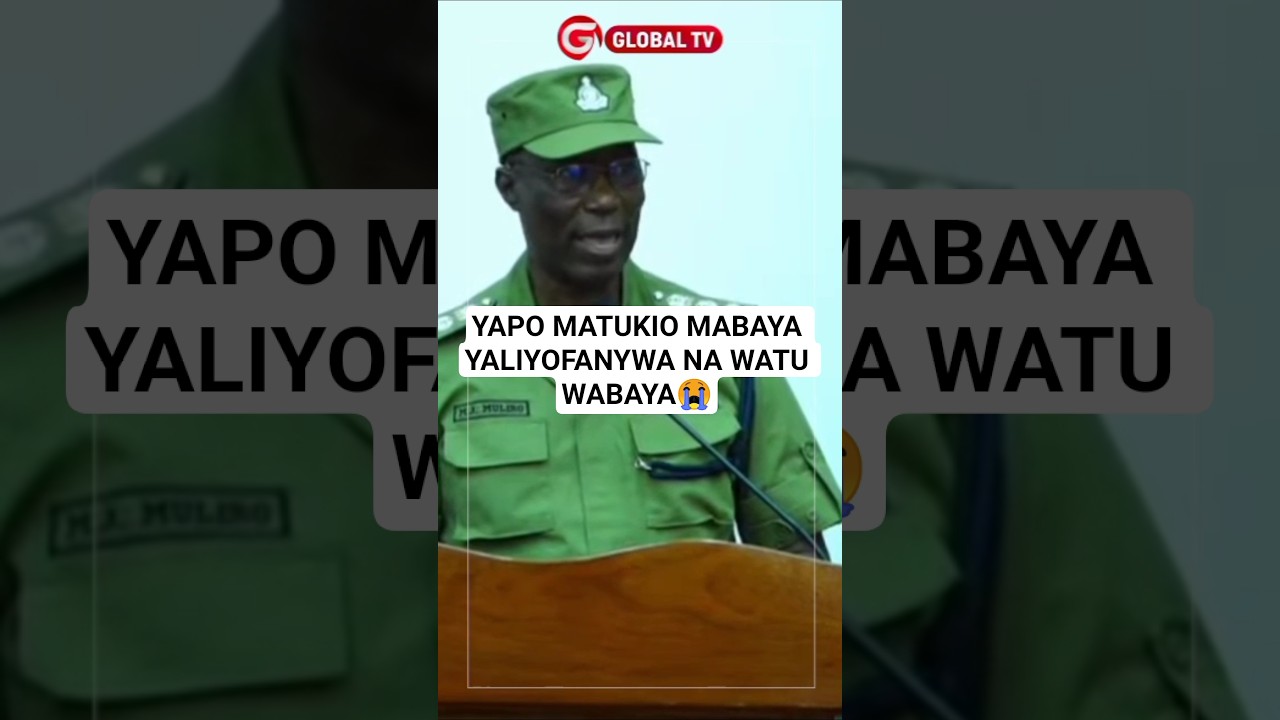 SACP MULIRO - "YAPO MATUKIO MABAYA YALIYOFANYWA NA WATU WABAYA"😭 