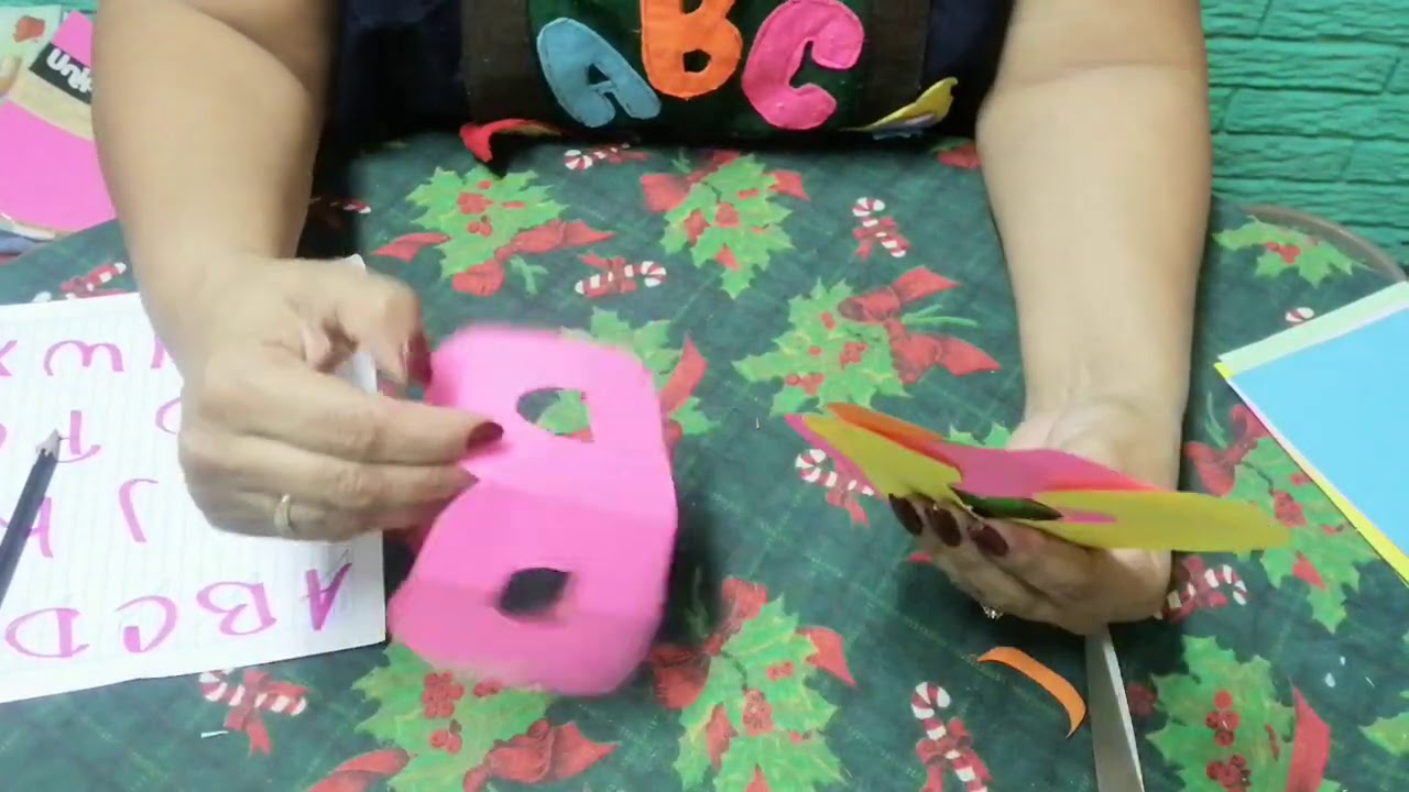 Elaboración de letras sin moldes 🔤✂️📚