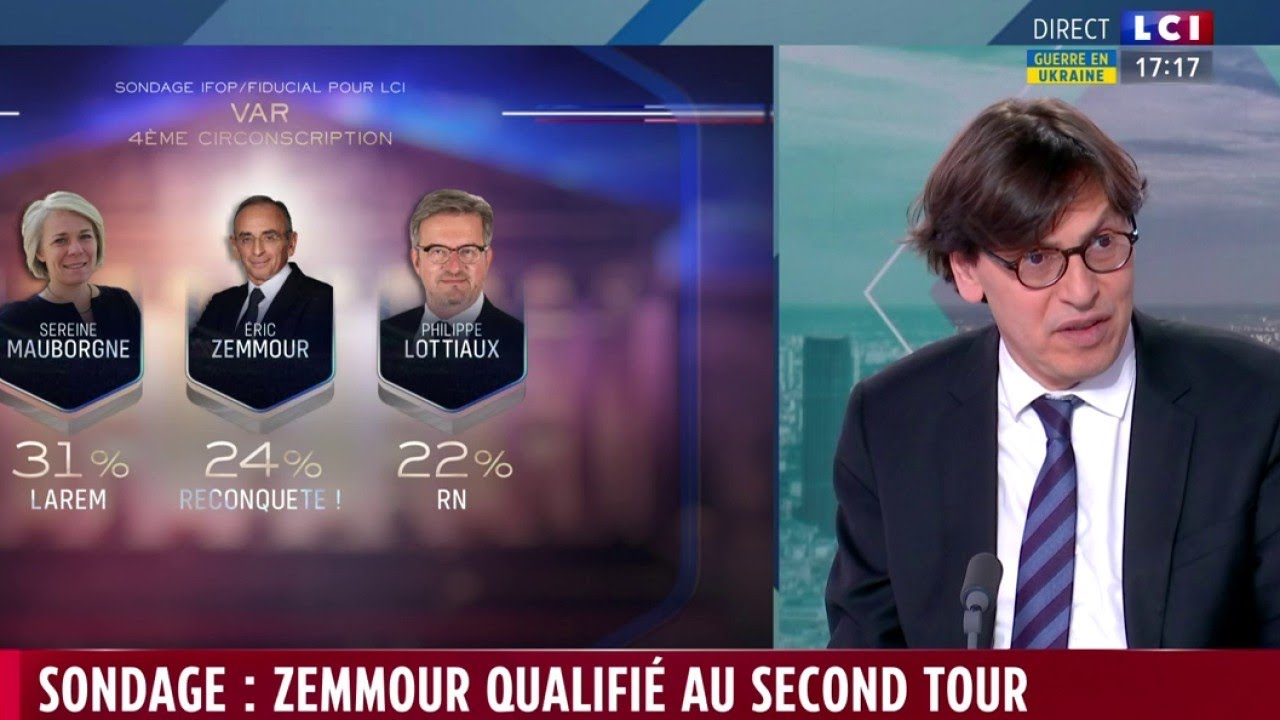 Sondage exclusif : Eric Zemmour qualifi&eacute; au second tour