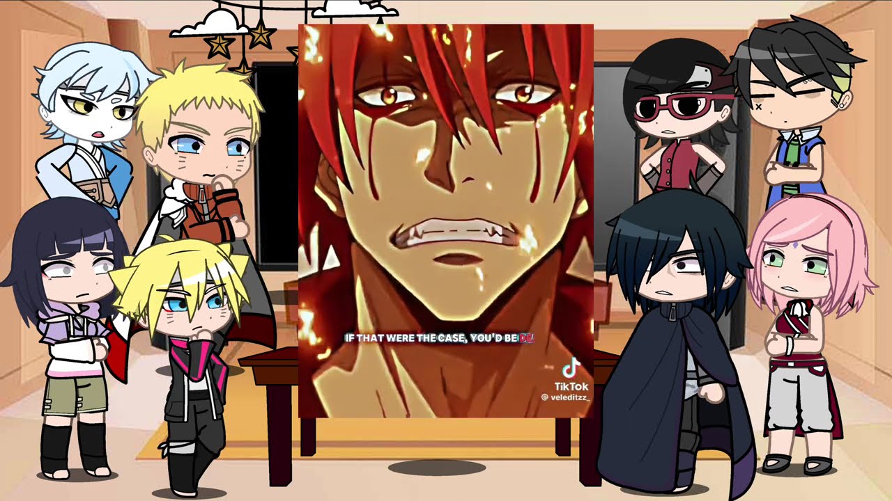 Naruto friends react to naruto as Benimaru | rimuru | slime | Sasuke | Gacha life