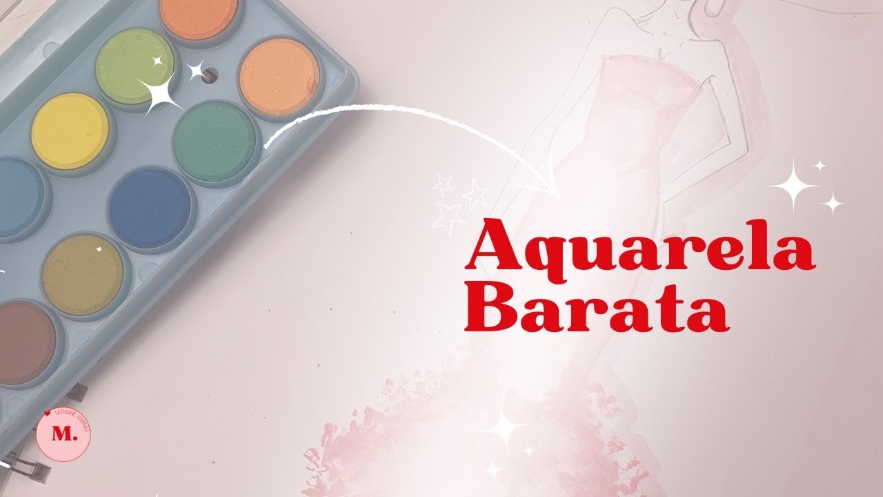 Desenhando Croqui de moda com aquarela barata l Tathiane Vargas