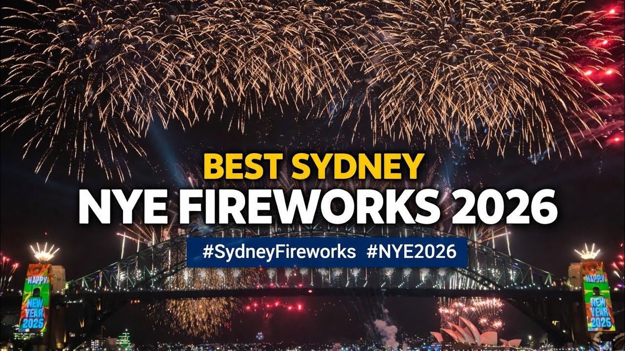 Best Sydney NYE Fireworks 2026 from Blues Point Reserve Vantage point #SydneyFireworks #NYE2026
