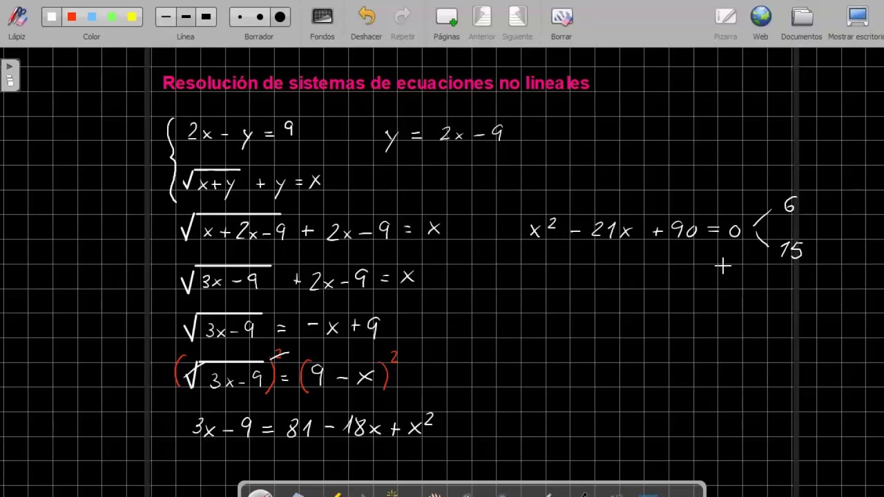Sistemas de ecuaciones no lineales  Raíces