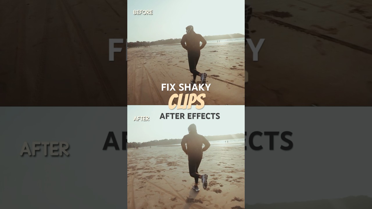 Fix Shaky Footage in Seconds using Warp Stabilizer (After Effects Guide) #edit #tutorial