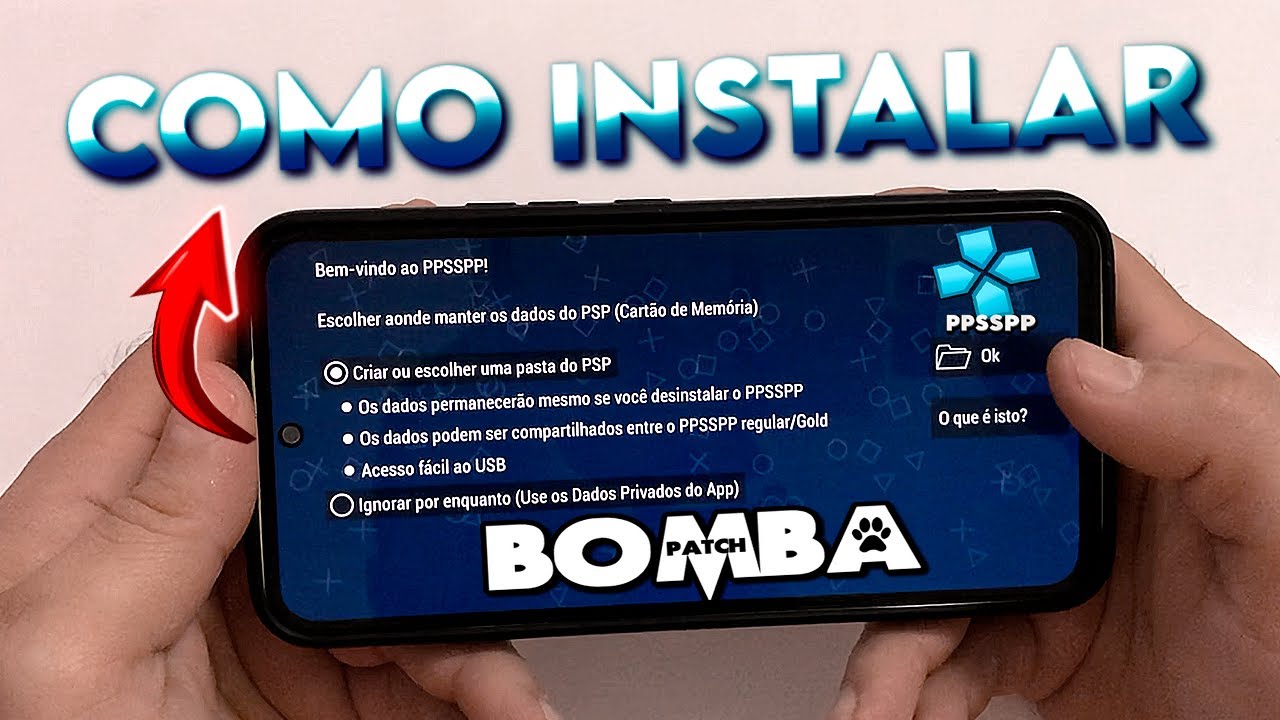 MELHOR VIDEO COMO INSTALAR BOMBA PATHC FACIL OU PES COM EMULADOR (PPSSPP) NO ANDROID ATUALIZADO!