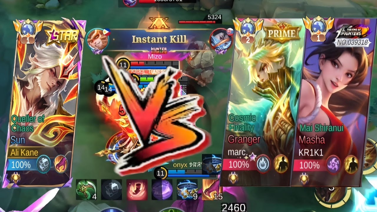 WTF💀 Top 2 global Granger and Top 1 global Masha in the match#Ali_Kane