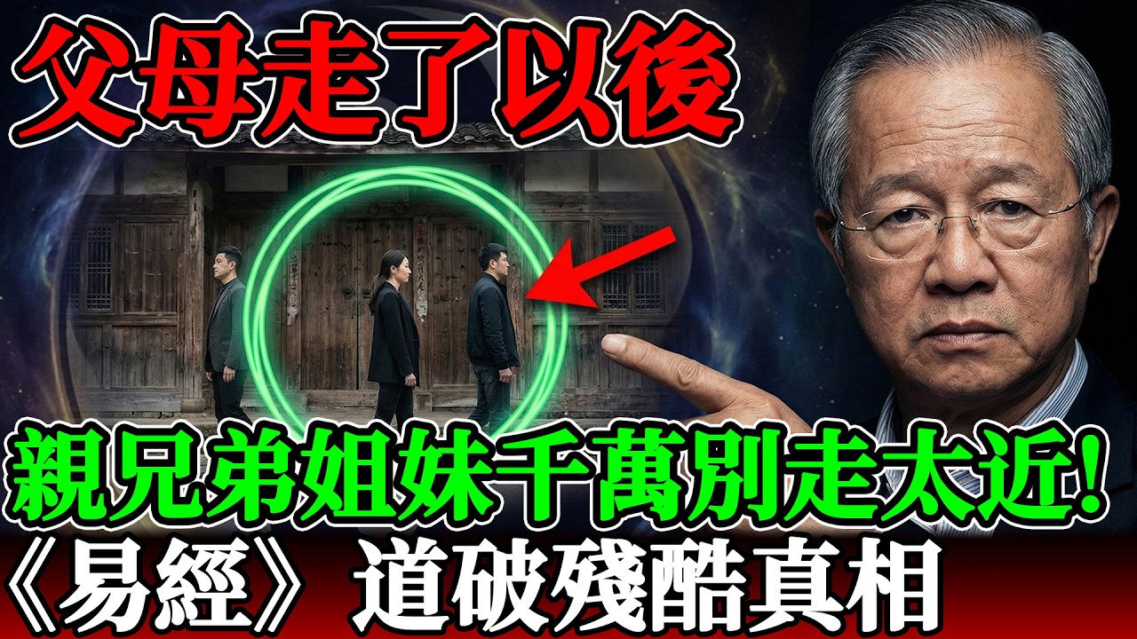 父母走後，親兄弟姐妹千萬別走太近！《易經》道破殘酷真相 #曾仕強 #易經智慧 #家庭關係#曾仕強 #曾仕強教授 #易經 #易經智慧 #家庭關係 #晚年生活 #兄弟姐妹 #國學智慧 #風水