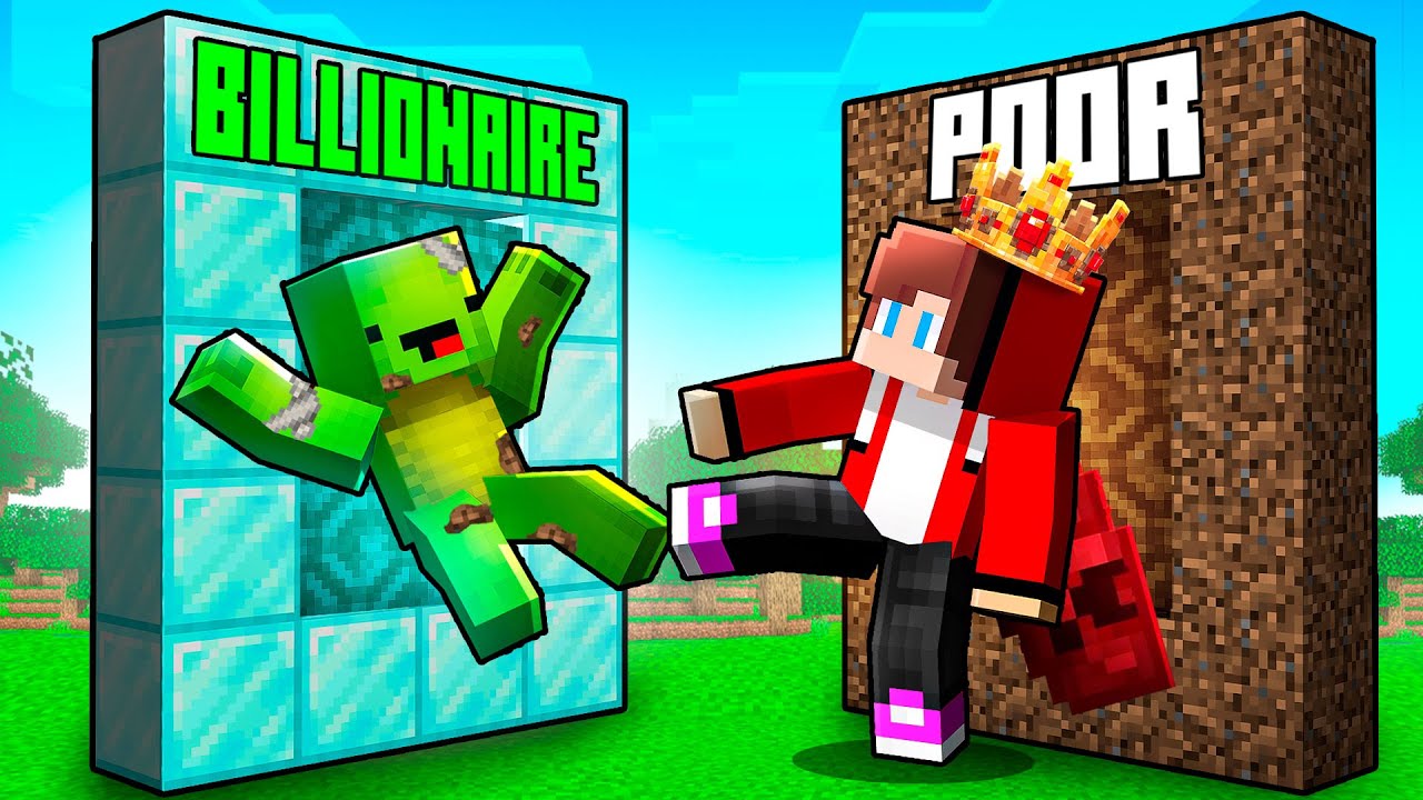 JJ and Mikey Choose the Right Portal! Poor vs Rich Portal in Minecraft (Maizen)
