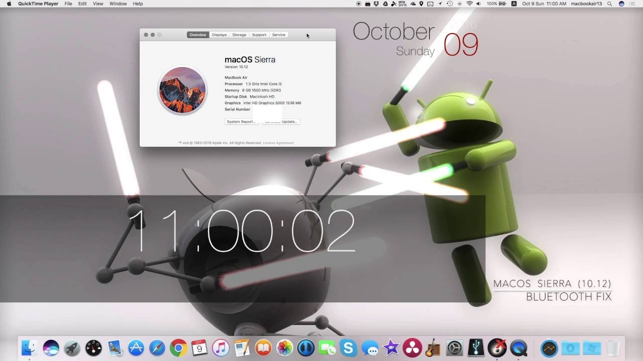 macOS Sierra (10.12) ИСПРАВЛЕНИЕ Bluetooth!