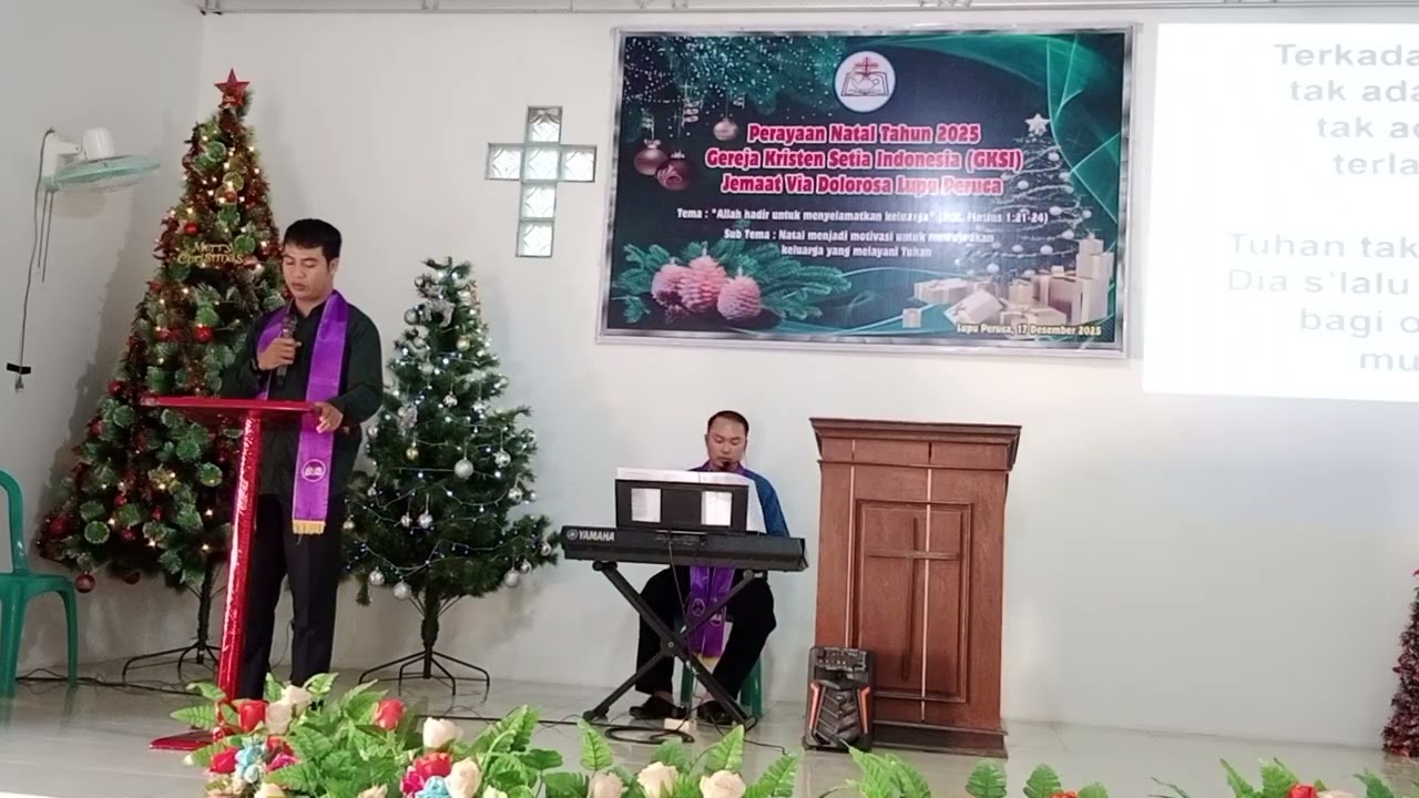 Ibadah Minggu, 25-01-2026 di GKSI Jemaat Via Dolorosa Lupu Peruca. Wl: Sdr. Krisben Loprianto