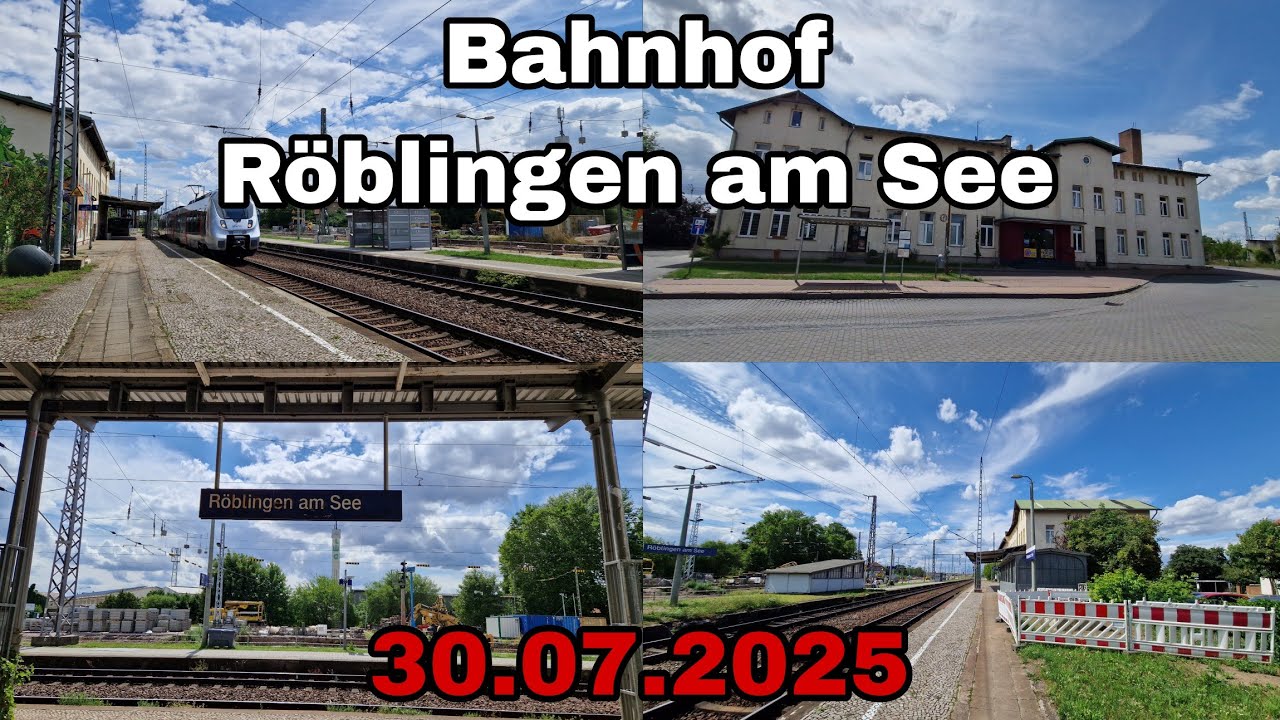 Bahnhof Röblingen am See, Mansfeld-Südharz, Sachsen-Anhalt 