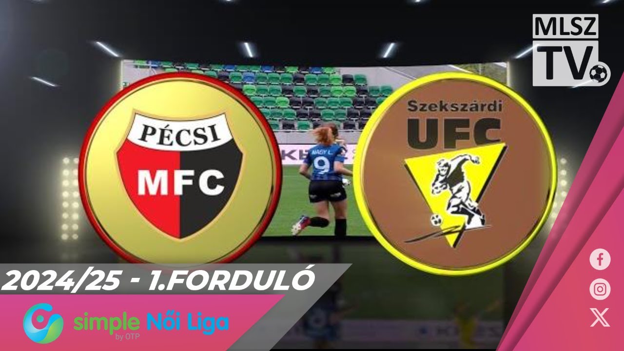 PMFC - Szekszárdi WFC | 0-0 | Simple Női Liga | 1. forduló | MLSZTV