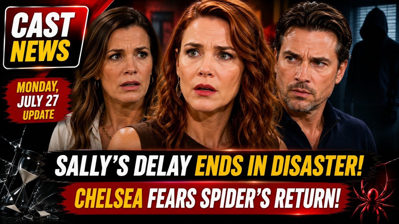 Y&R July 27 Update! Sally&rsquo;s Delay Ends in Disaster as Chelsea Fears Spider&rsquo;s Shocking Return