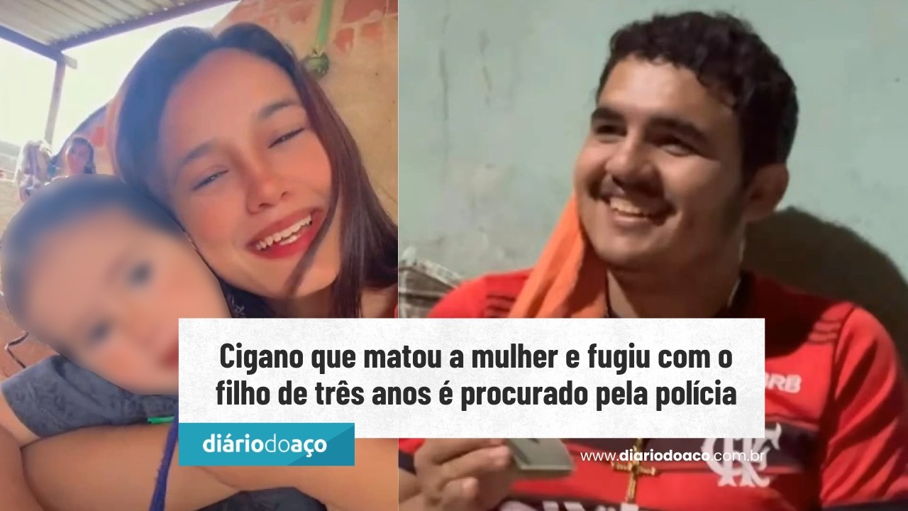 Cigano que matou a mulher e fugiu com o filho de três anos é procurado pela polícia