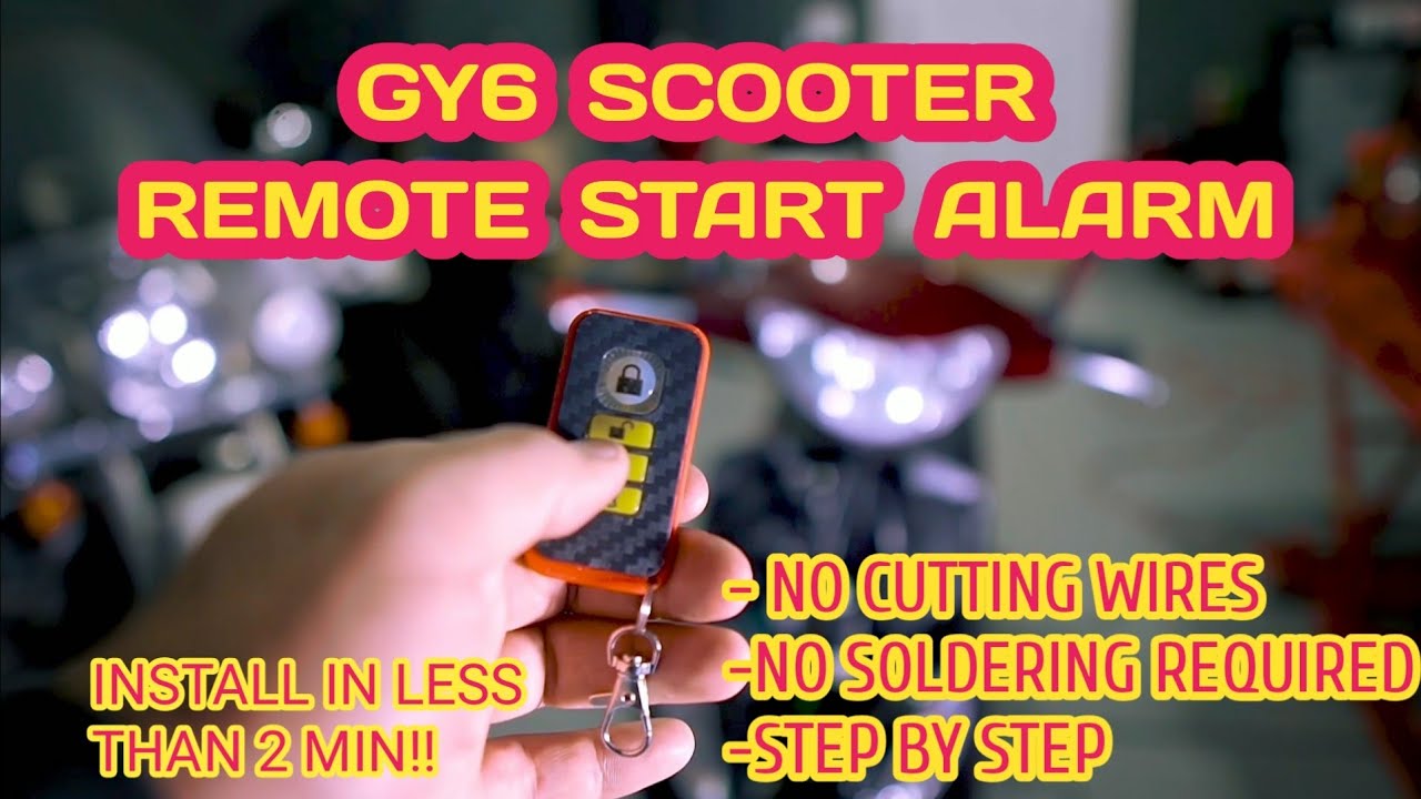 How to install an alarm on your GY6 scooter in less than 2 min