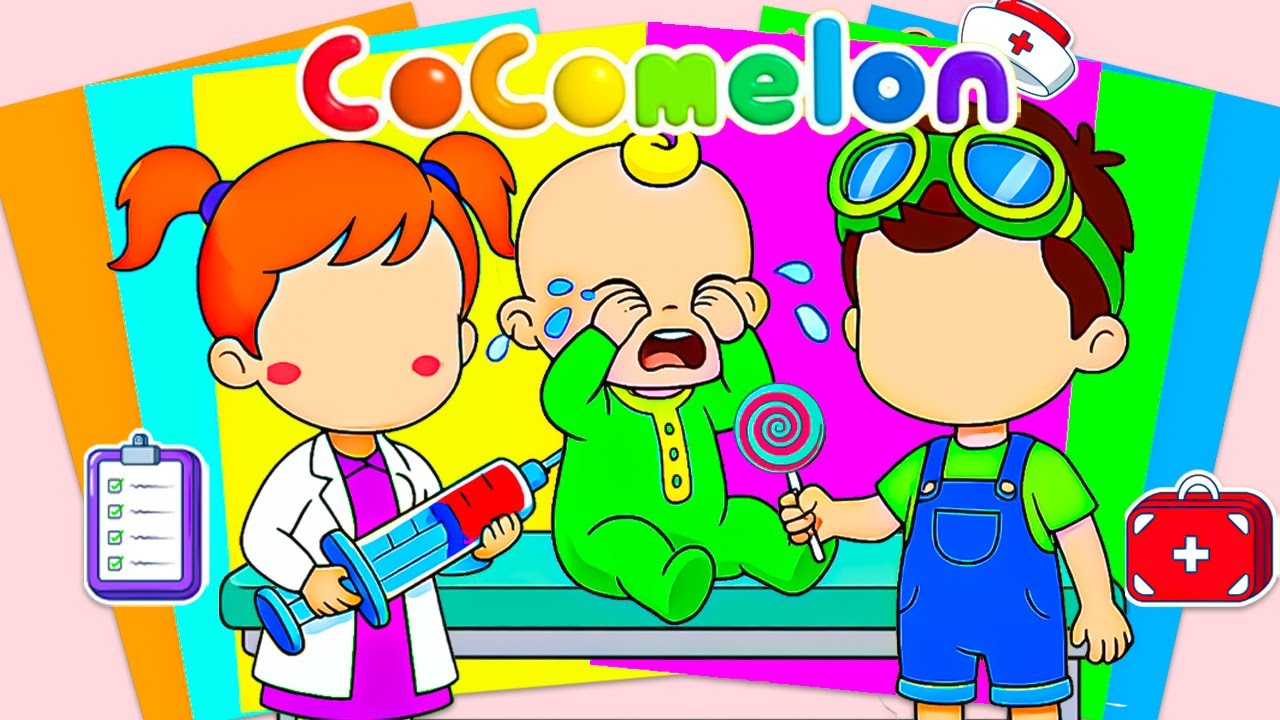 【Paper DIY】Decorate Sticker Book With JJ Scared Of Vaccines As Dotor Cece & Cody Comfort Him!