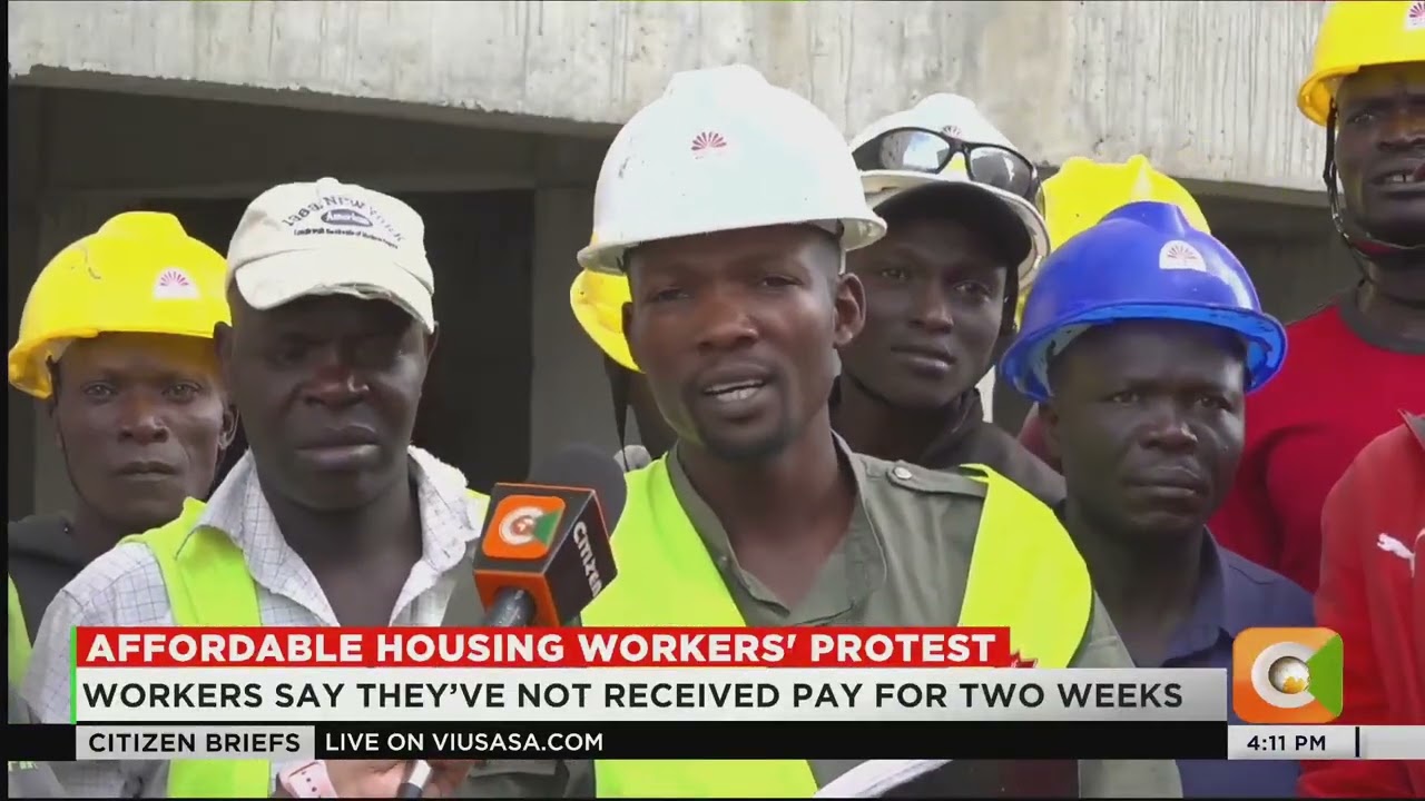 Shauri Moyo housing workers protest over two-week pay delay