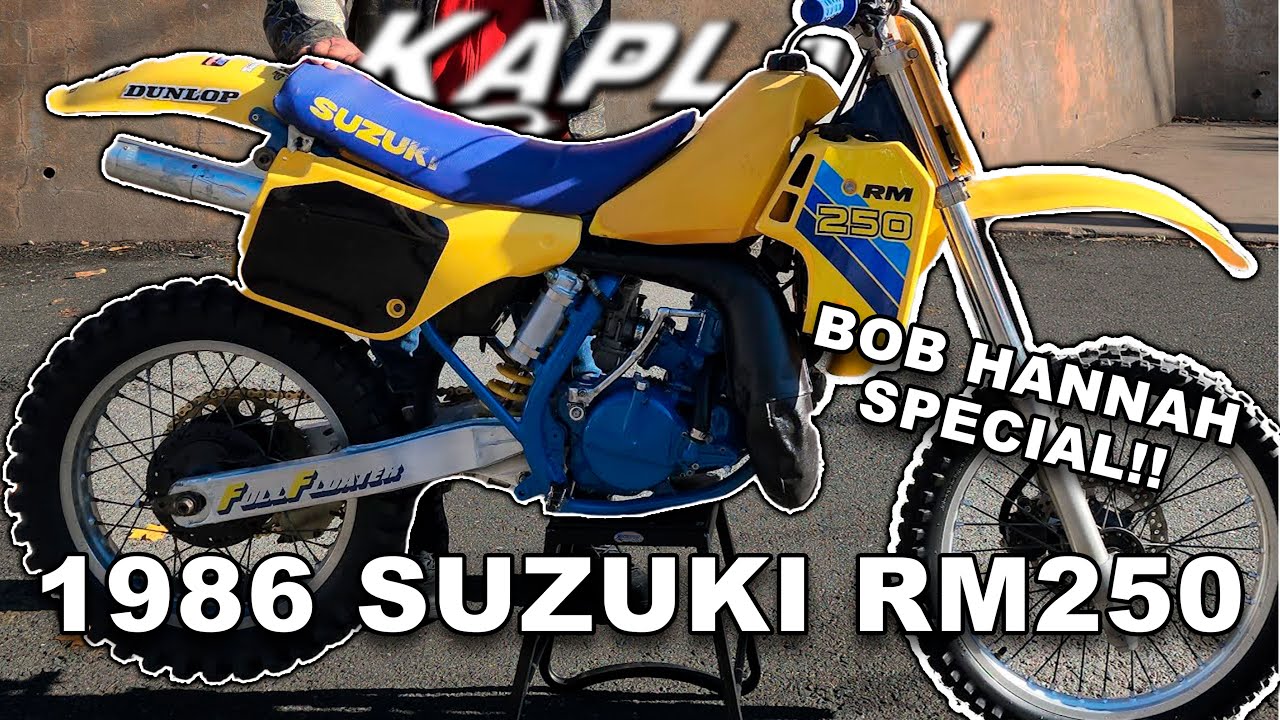 1986 SUZUKI RM250 2-тактный Боб Ханна Специальный