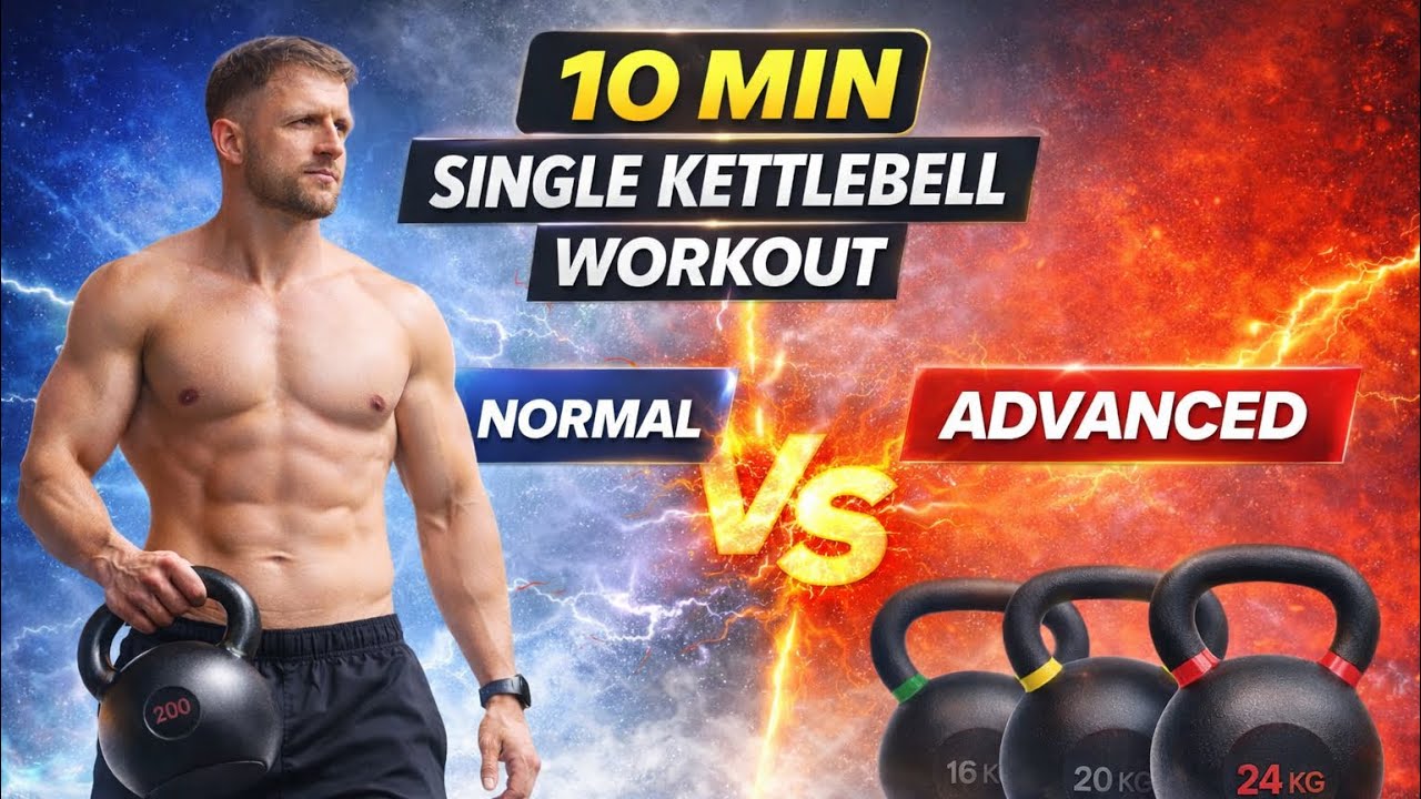 10 MIN: Single KETTLEBELL INTENSE Workout