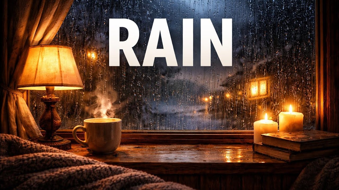 10 Hours Rain Sounds for Deep Sleep 🌧️ Cozy Night Rain | Relaxing White Noise for Study & Insomnia