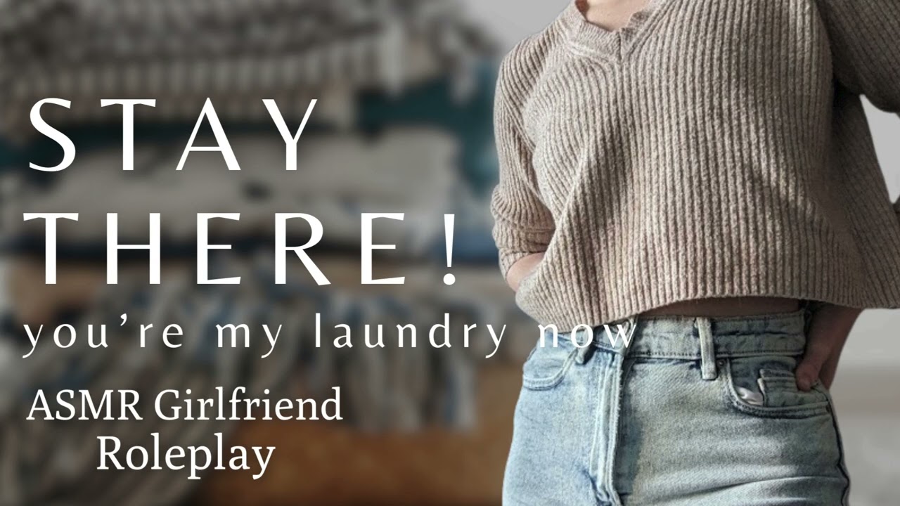 ASMR Girlfriend Sleep Aid Roleplay | Covering you with warm laundry to help you sleep