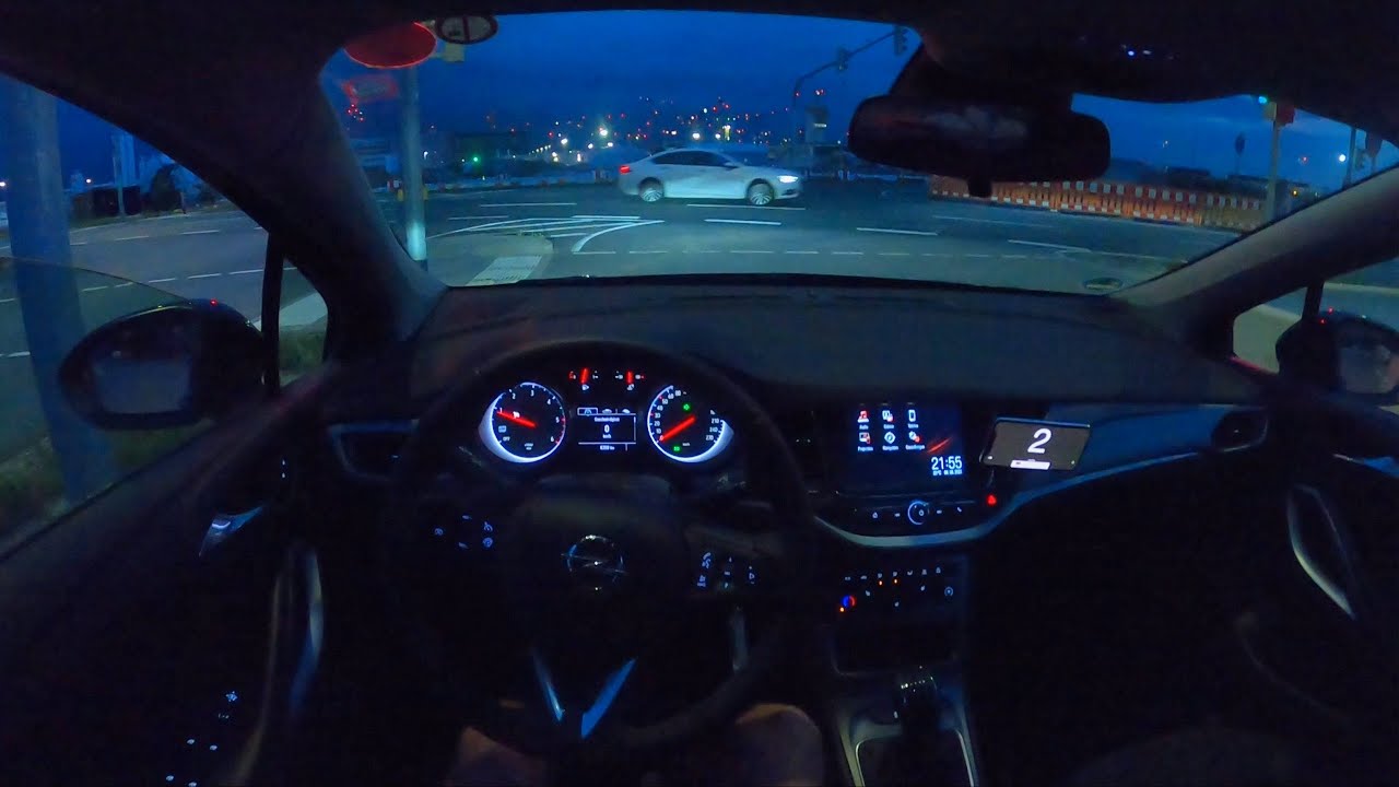 2021 OPEL ASTRA SPORTS TOURER 1.5 DIESEL 122 PS NIGHT POV AUTOBAHN DRIVE FRANKFURT  (60 FPS) (GPS)