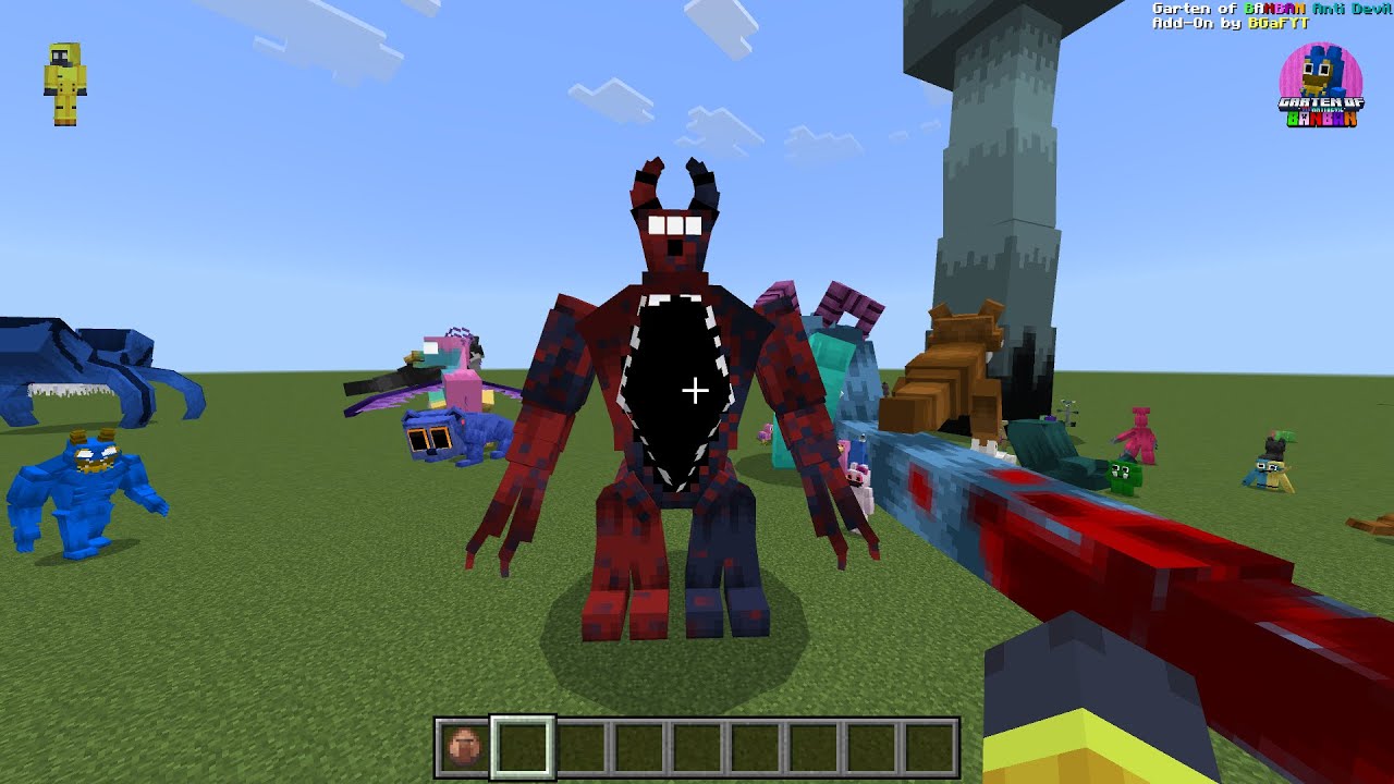 Garten of Banban 8: мод «Антидьявол» в Minecraft PE