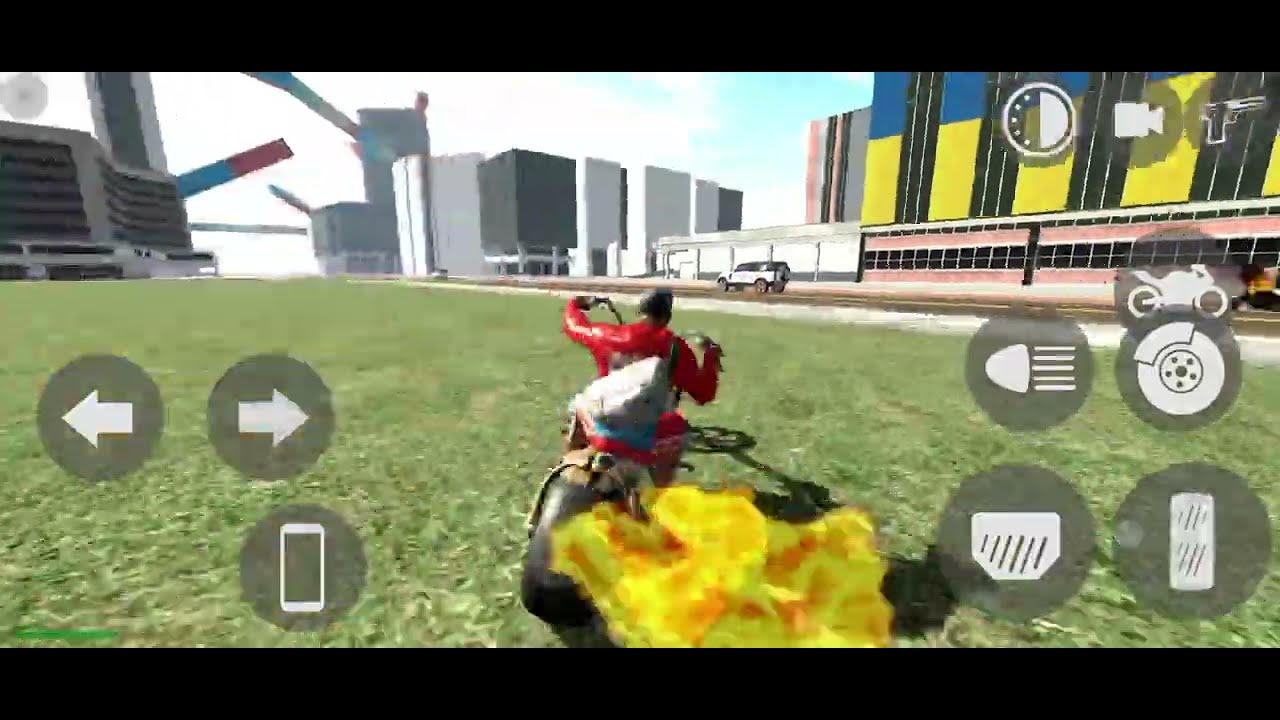 “GTA Mobile ACTION 🔥 | Franklin Rides Ghost Rider Bike in the City!”