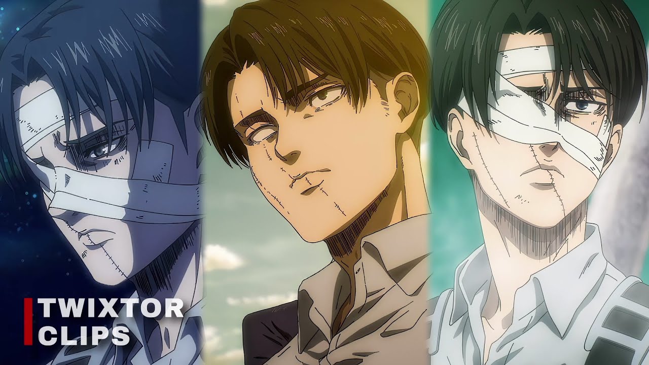 Levi Ackerman twixtor clips for editing 4K pt. 2