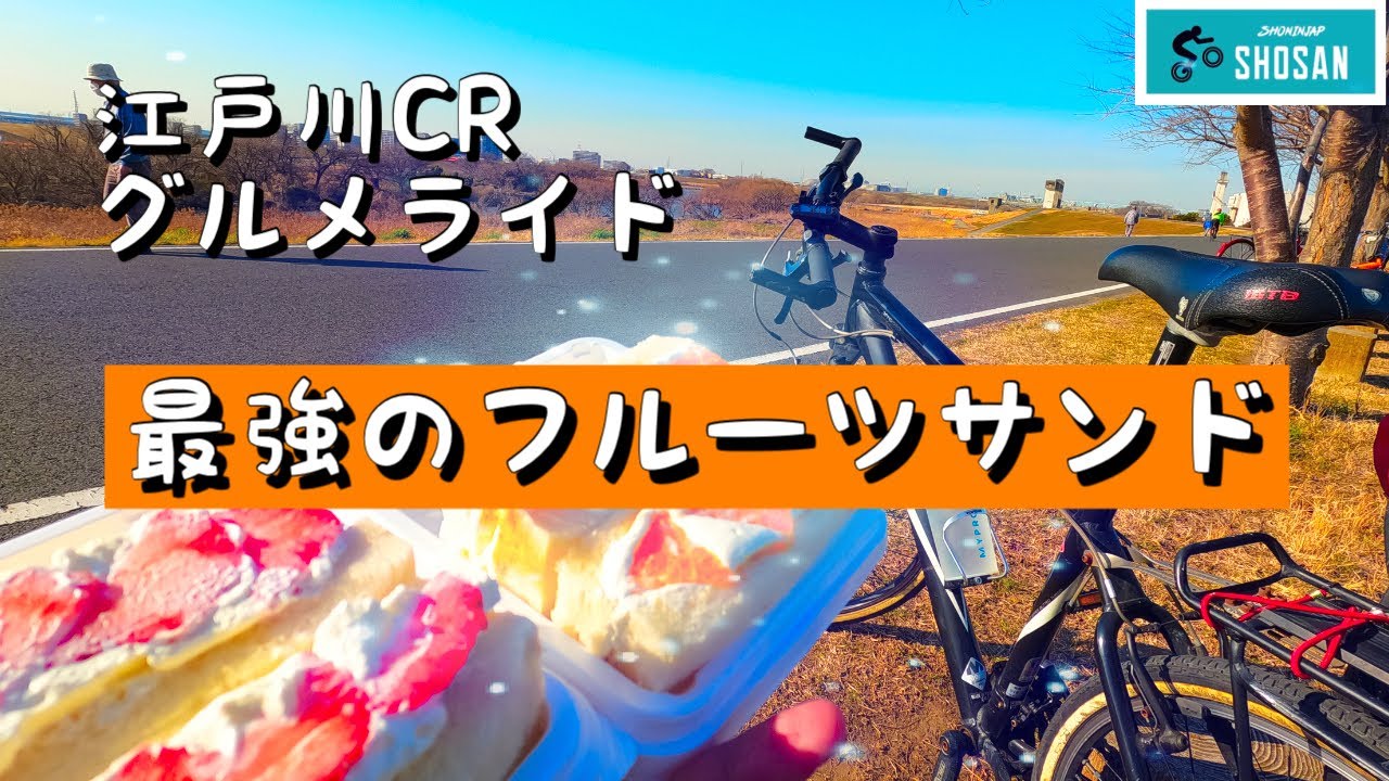 【MTB初心者】最強のあまおうフルーツサンドを求めてグルメライドしてみた【江戸サイグルメライド】【POV顎マウント自転車】【ロードバイク/MTB/クロスバイク】