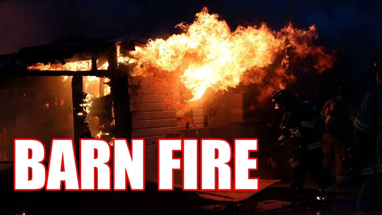 Firefighters Battle Barn Fire in Brentwood