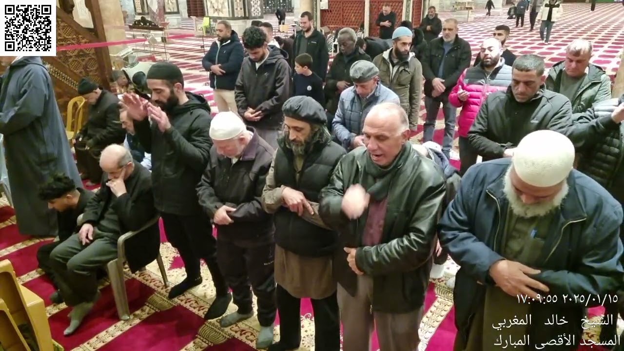 04 - أذان وصلاة المغرب من المسجد الأقصى المبارك - الأربعاء 15 رجب (7) 1446 - 15 كانون 2 (1) 2025م