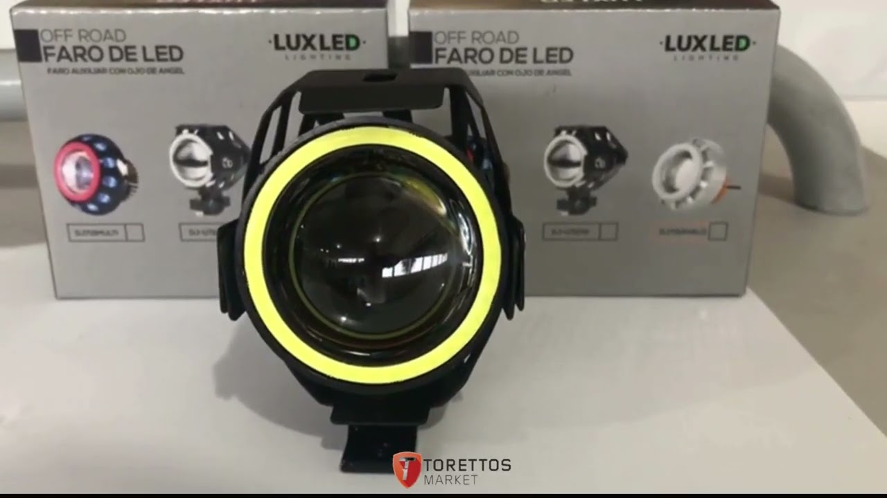 Transforme Sua Moto com o Farol de Milha Angel Eyes U7 LED 30W: Iluminação Potente e Estilosa!