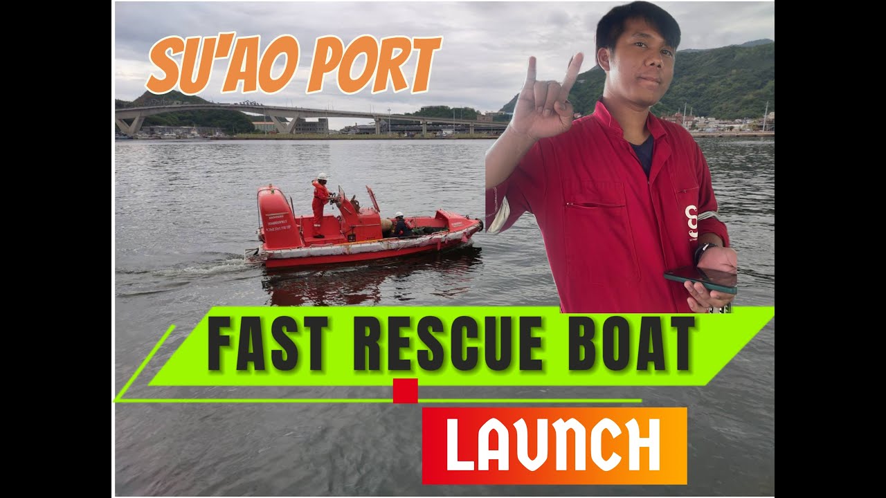 FAST RESCUE BOAT LAUNCH || kegiatan latihan peluncuran Perahu penyelamat