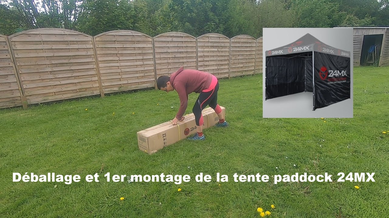 Tente paddock 24MX déballage et première installation