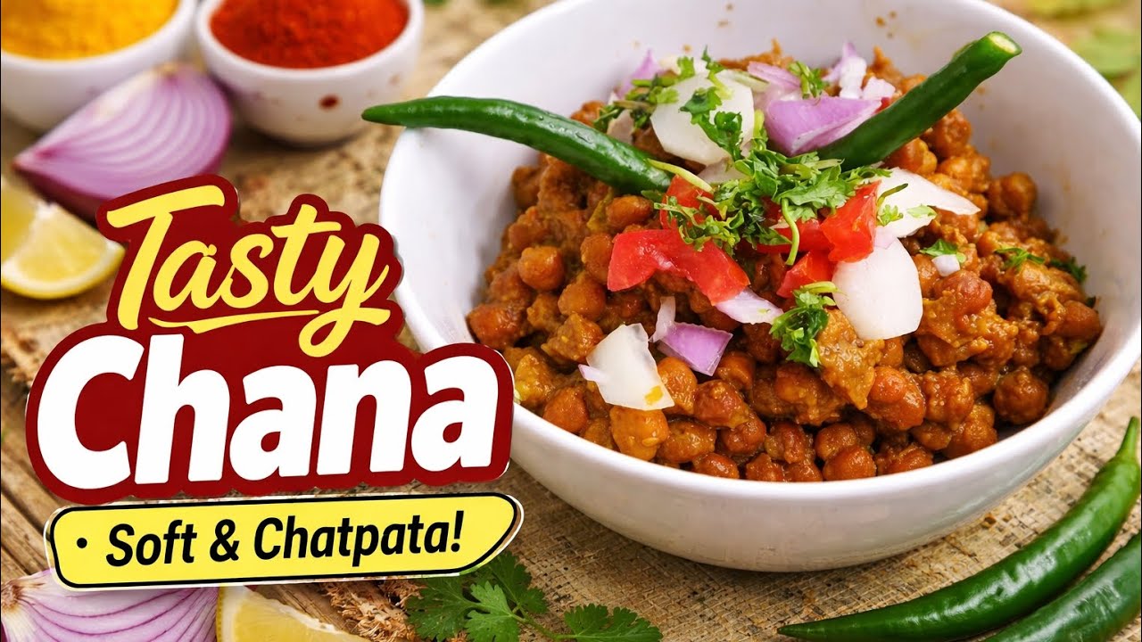  😍Aaj banaya mazedaar aur chatpata Chana – simple, healthy aur super tasty! 🌶️✨