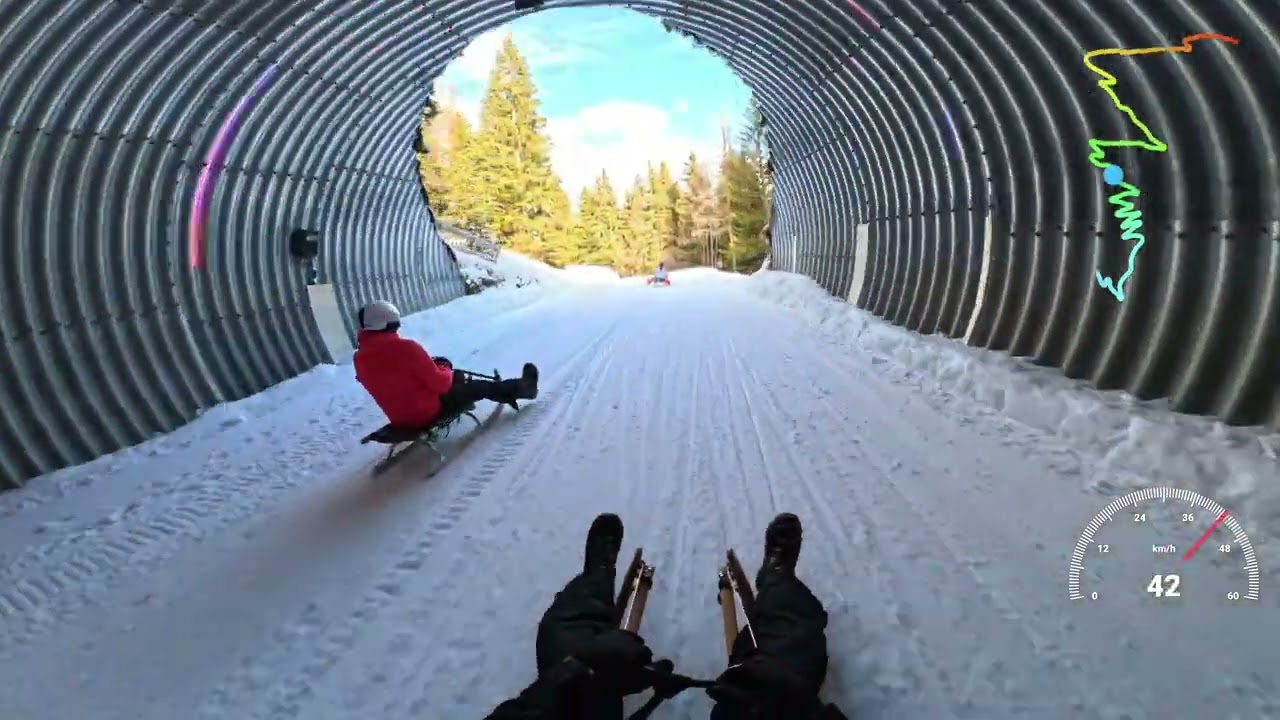Good clean fun on the Hochwurzen Toboggan Trail