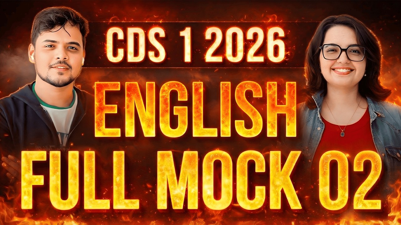CDS English Mock 2 Explanation Class.  CDS Journey Batch English Mock 2.