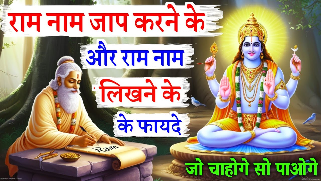 राम नाम जाप करने के और लिखने के फायदे | राम नाम की महिमा | Benefits of chanting and Writing Ram Naam