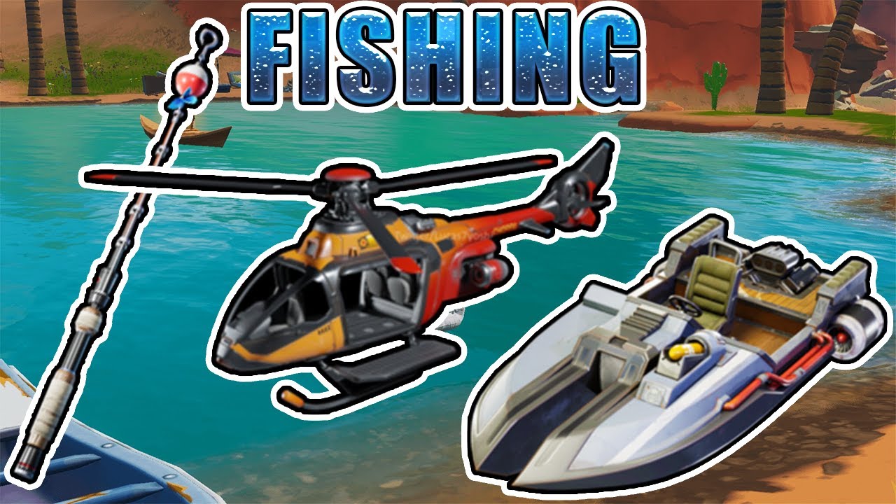 FISH FOR ITEMS FROM A MOTORBOAT AND A CHOPPA IN A SINGLE MATCH (XP XTRAVAGANZA WEEK 4) | Fortnite