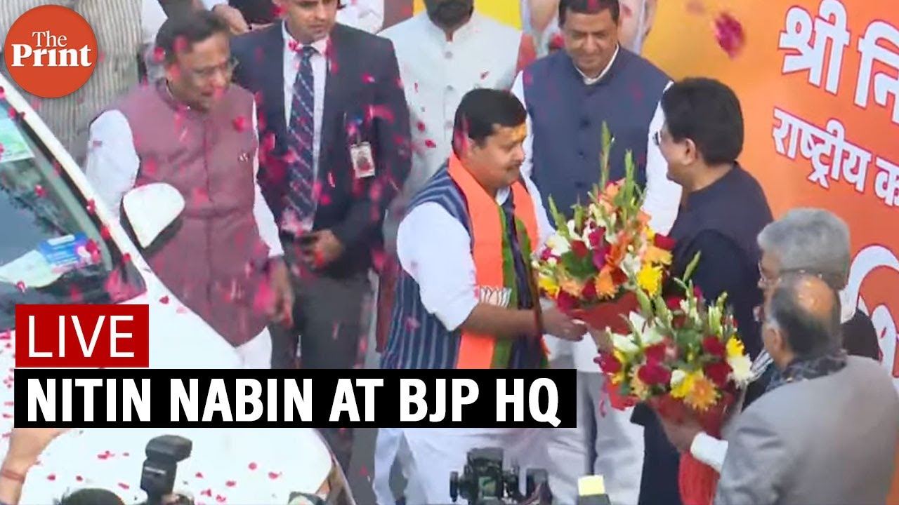 LIVE: Nitin Nabin’s felicitation as BJP National Working President at BJP HQ in New Delhi